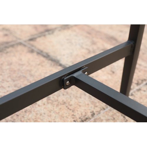 Dark Gray Counter Height Bar Stools 2 Pieces Wicker and Aluminum Modern Barstools with Cushion for Patio Balcony Pool Outdoor Indoor Counter Stool Chairs