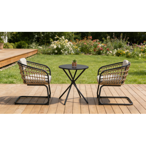 Wicker Dining Chair-SET OF 2 is designed to elevate your patio, balcony, or garden space into a cozy, stylish spot for relaxation and connection.
