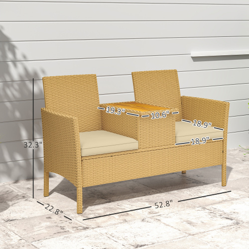 Patio Loveseat,Outdoor Patio Sofa