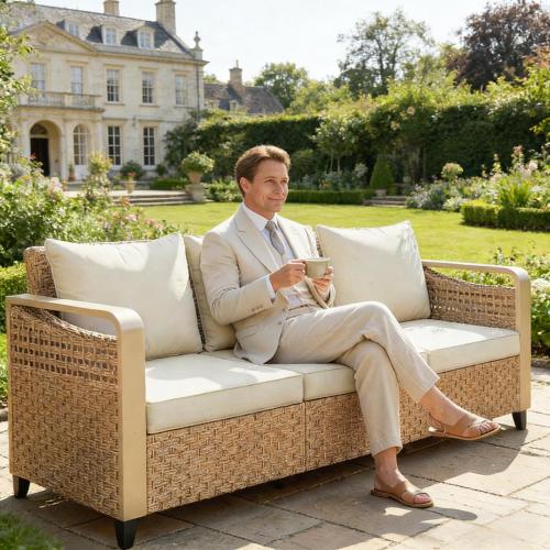 Pool Sofa,Outdoor Patio Sofa,Garden Rattan Wicker Sofa