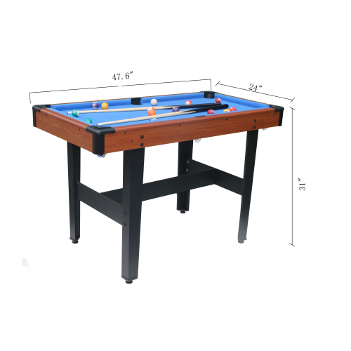 48″ 3-in-1 Multi Game Table - Combo Game Table Set - Billiards/Pool, Glide Hockey and Table Tennis for Home, Game Room, Friends and Family!